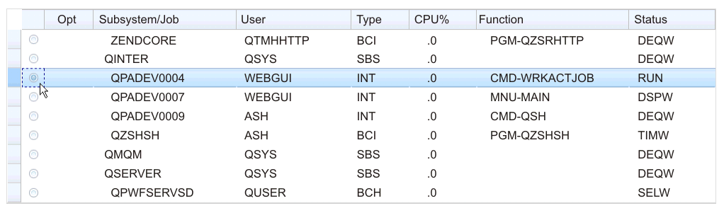 Dojo Enhanced grid widget with single row select
