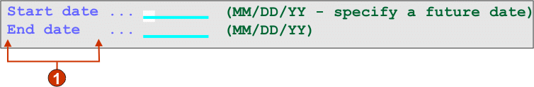 Example of input field component