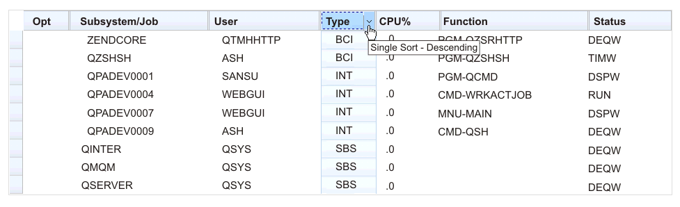 Dojo Enhanced grid widget sort example