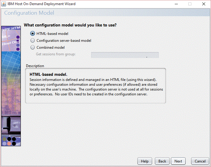Configuration Model window