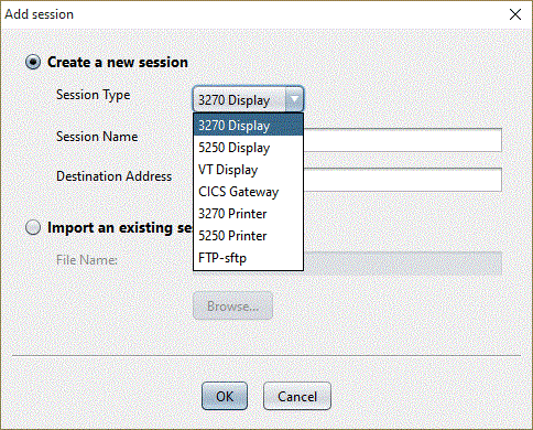Add session window