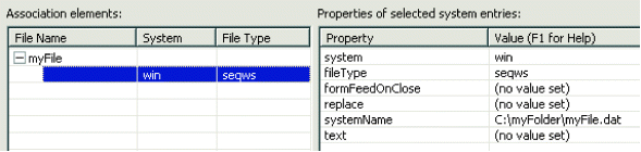 Picture of the resource associations part