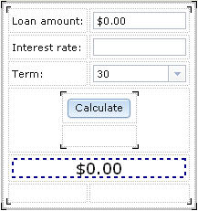 The monthly payment field is shown in a large font.
