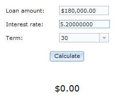 The interface now shows a loan amount and interest rate.