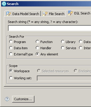 Picture of the Search view