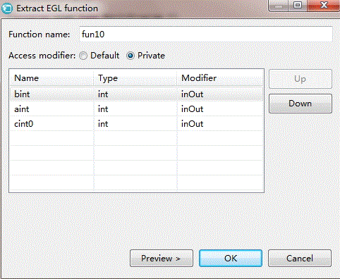 This screen capture shows information about the new function.