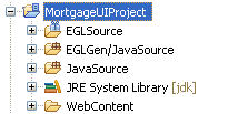 MortgageUIProject is selected.