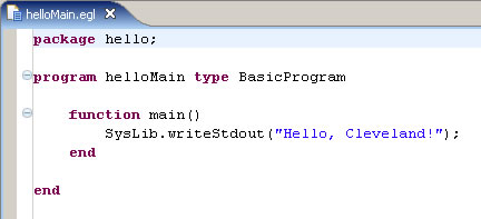 Completed EGL program