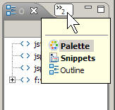 Selecting the Palette view.