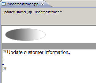 Appearance of updatecustomer.jsp page