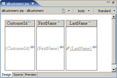 Picture of the Page Designer editor