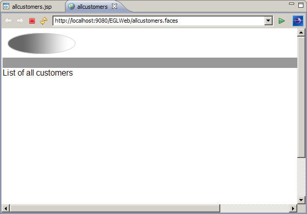 Appearance of the page in the internal web browser