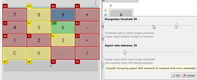 Preview image matching, and set the recognition threshold and aspect ratio tolerance to find the accurate image.