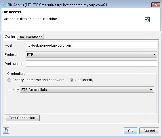 Image of the File Access configuration window.