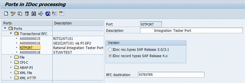 Configuring an RFC Port