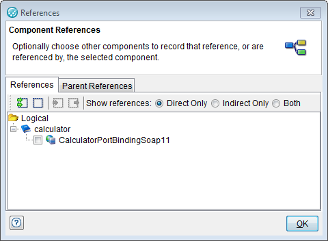 Available component references