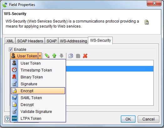 Encrypt option