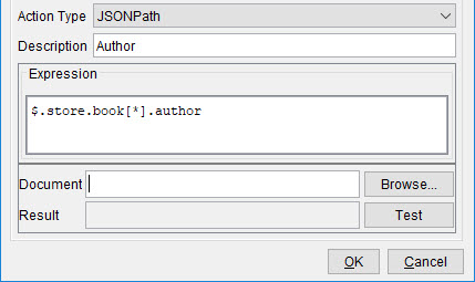 JSONPath action type