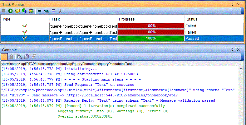 Image of the Console log.