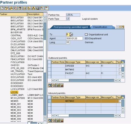 IDoc inbound parameters