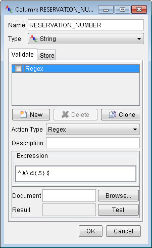 Edit Column dialog