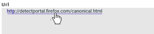 Image of the URL link in an event.
