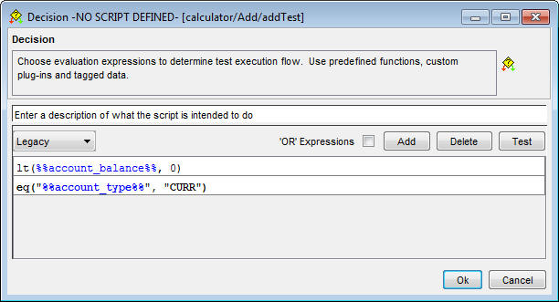 Decision action window