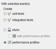 The performance profile option is checked under the main heading.