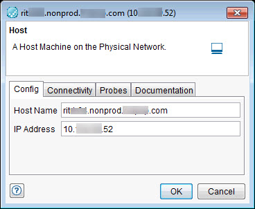 Configure host settings in the Host window.