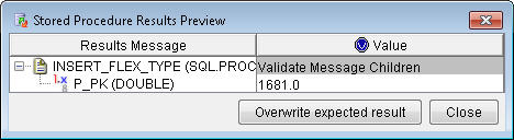 Stored Procedure Results Preview