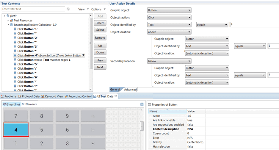 A secondary location condition is set, with a location operator, a graphic object selected, its properties and values added.