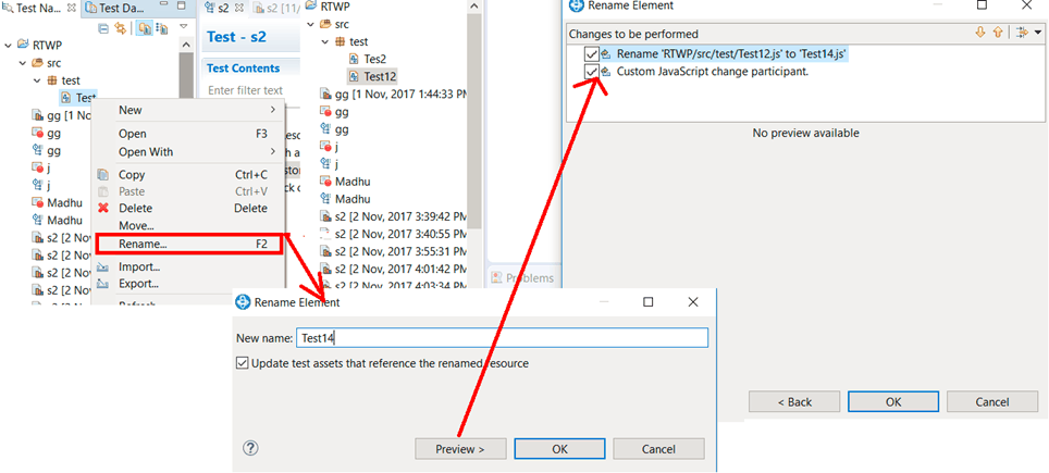 Procedure f or replacing a JavaScript file.