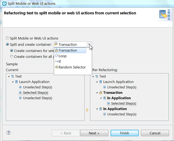 Test elements to add when splitting test