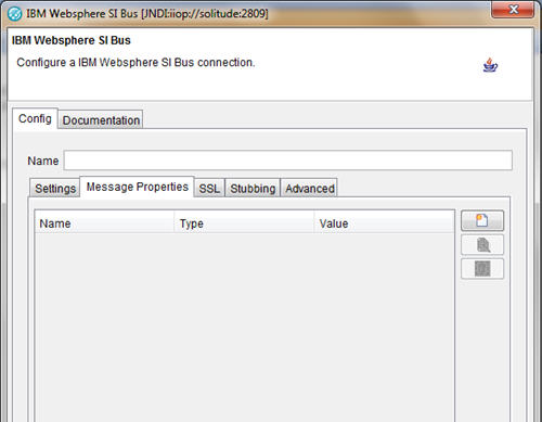 IBM Websphere SI Bus transport, Message Properties tab