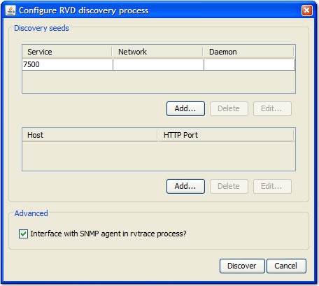 Configure RVD discovery process