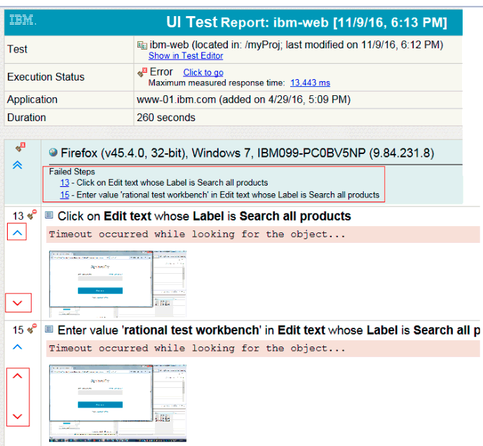 UI Test Report